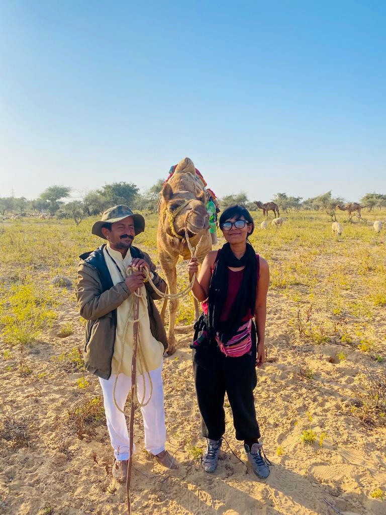 Locals Conserving Camels near Jaisalmer Rajasthan - Nomad En Route